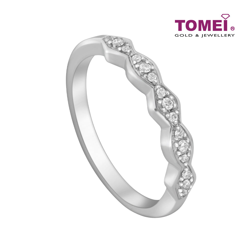 TOMEI Ring In The Season Collection, White Gold 750