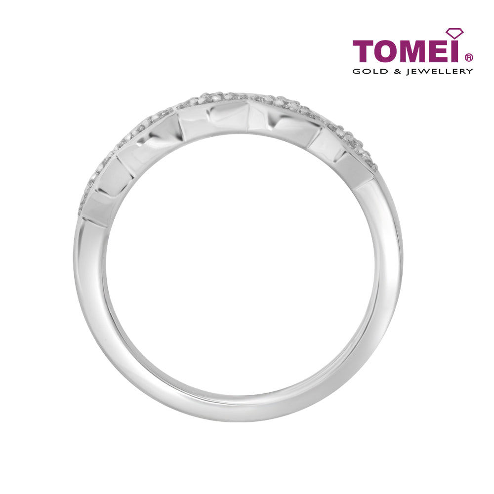 TOMEI Ring In The Season Collection, White Gold 750