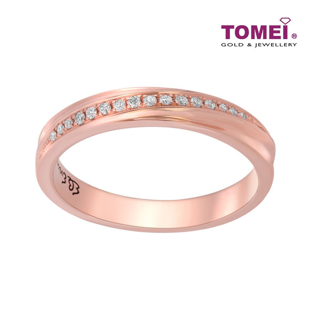 TOMEI EB Evermore Couple Rings Female, Rose Gold 750