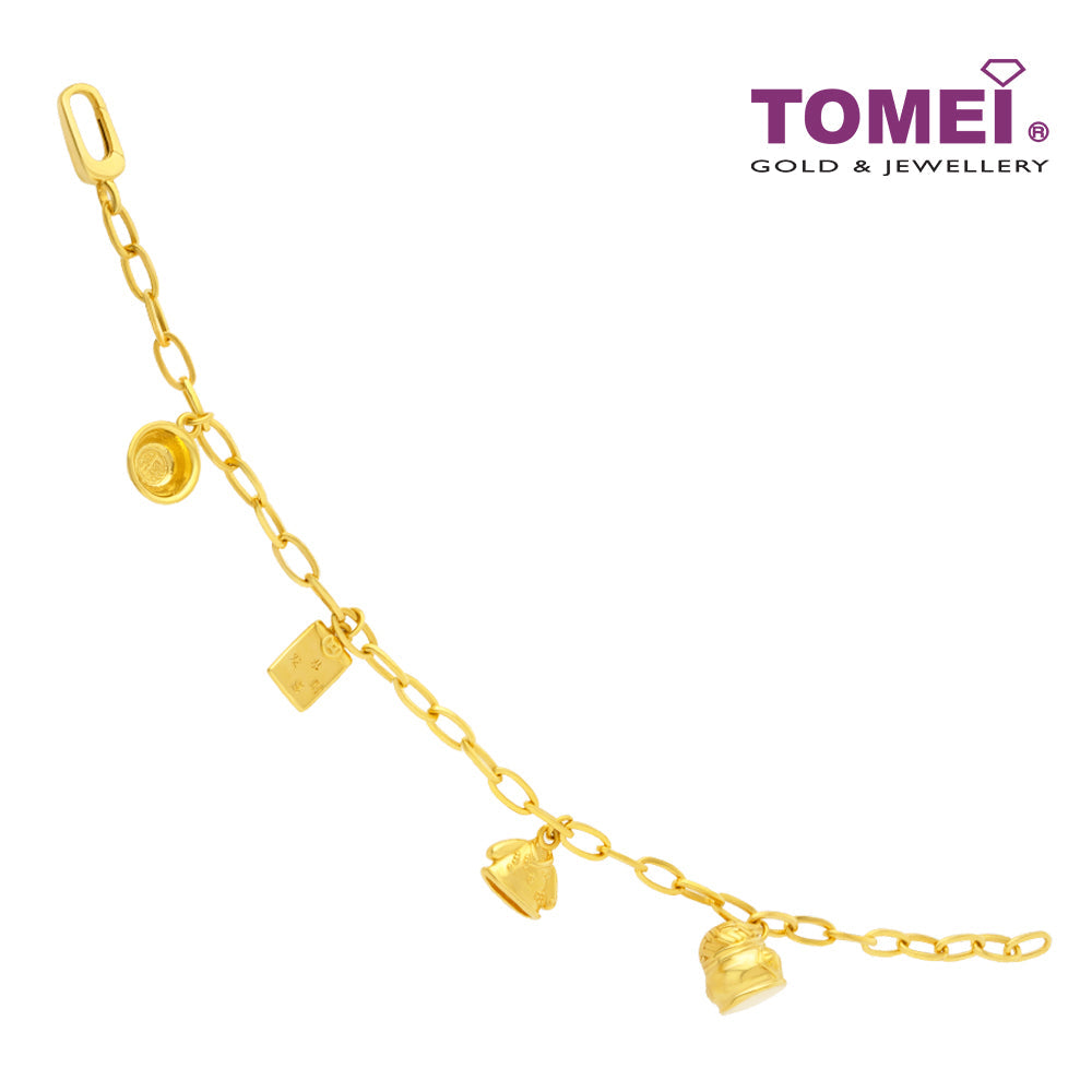 TOMEI Baby Bracelet, Yellow Gold 916
