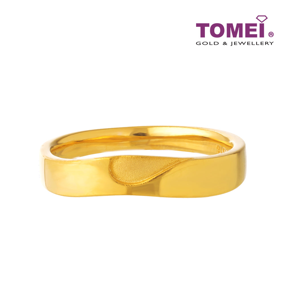 TOMEI Forever Love Couple Rings (For Women), Yellow Gold 916