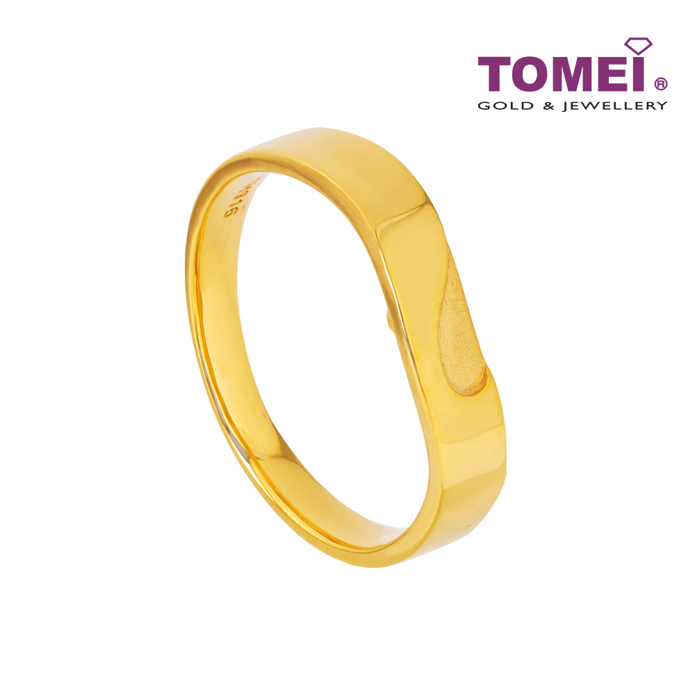 TOMEI Forever Love Couple Rings (For Men), Yellow Gold 916