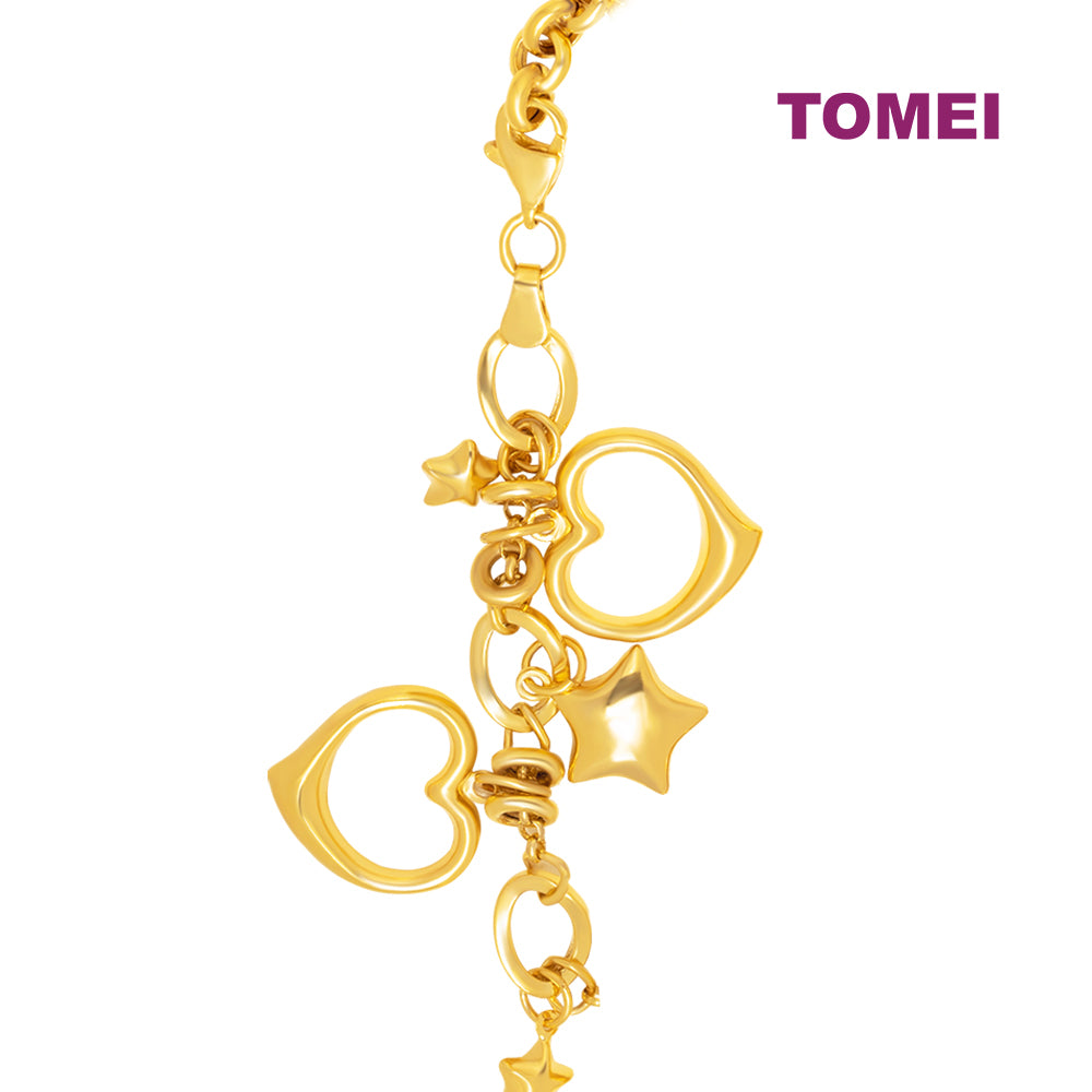 TOMEI Lusso Italia Love Bracelet, Yellow Gold 916