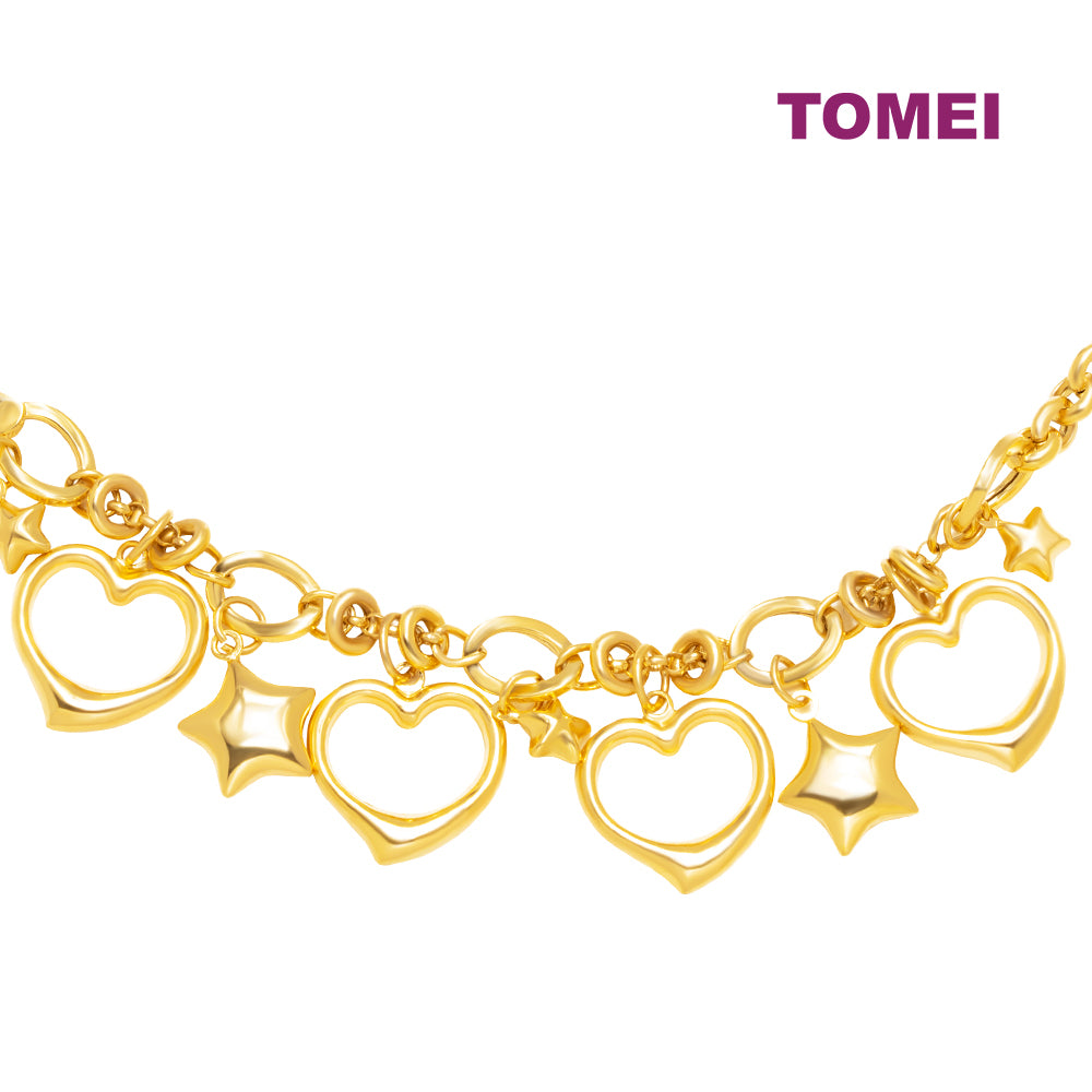 TOMEI Lusso Italia Love Bracelet, Yellow Gold 916