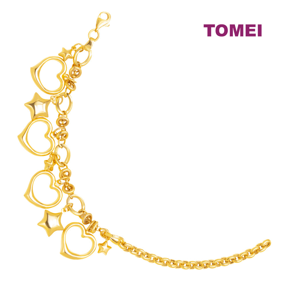 TOMEI Lusso Italia Love Bracelet, Yellow Gold 916