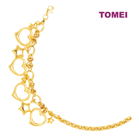 TOMEI Lusso Italia Love Bracelet, Yellow Gold 916