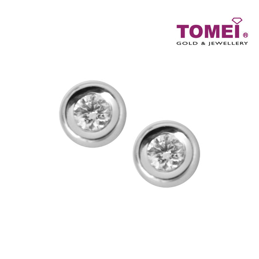 TOMEI Bella Earrings, Diamond White Gold 585 (E1606)