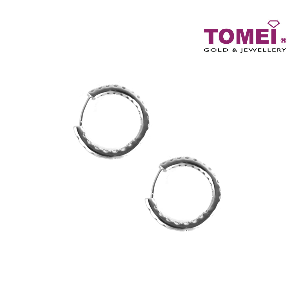 TOMEI Earrings, Diamond White Gold 750 (E744)