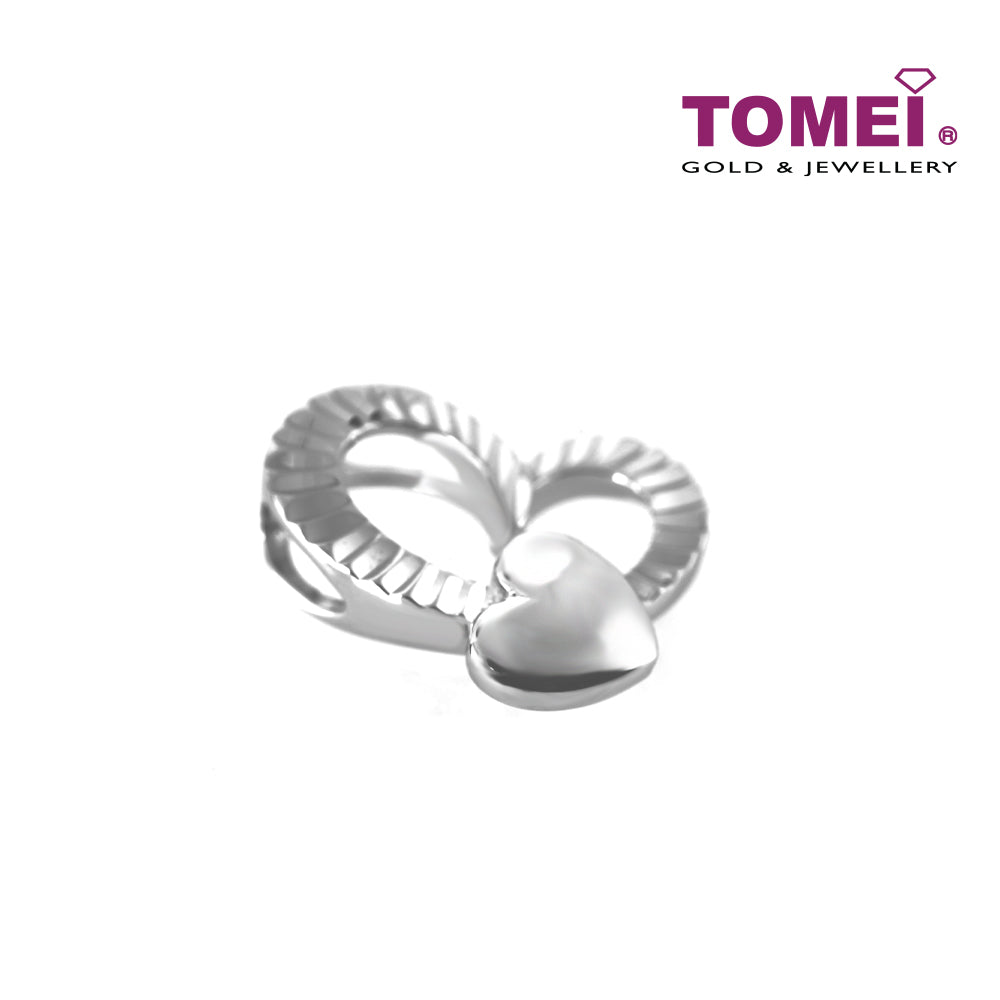 TOMEI Lovingly Romantic Vibes of Affection Pendant, White Gold 585