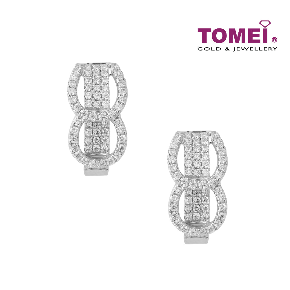 TOMEI Bonnie Earrings, White Gold 750 (E1897)