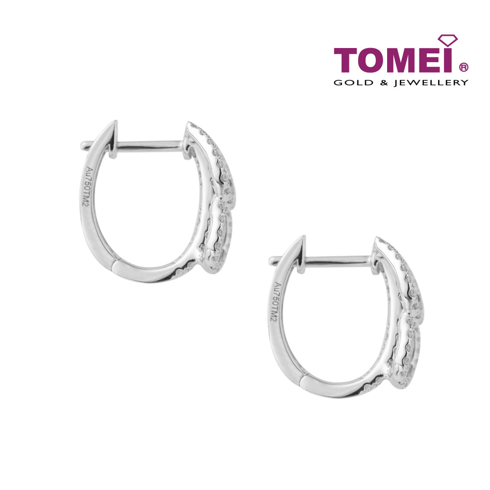 TOMEI Bonnie Earrings, White Gold 750 (E1897)