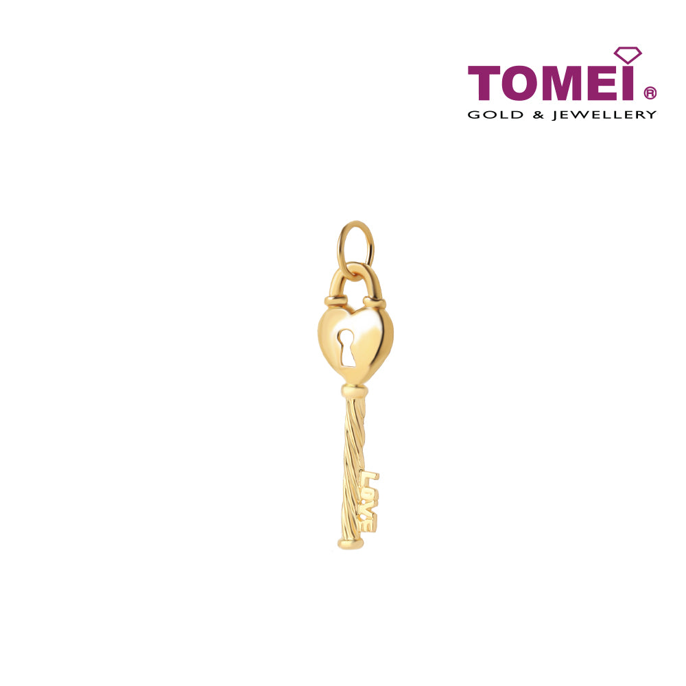 TOMEI Key with Loving Sensuality Pendant, Yellow Gold 916