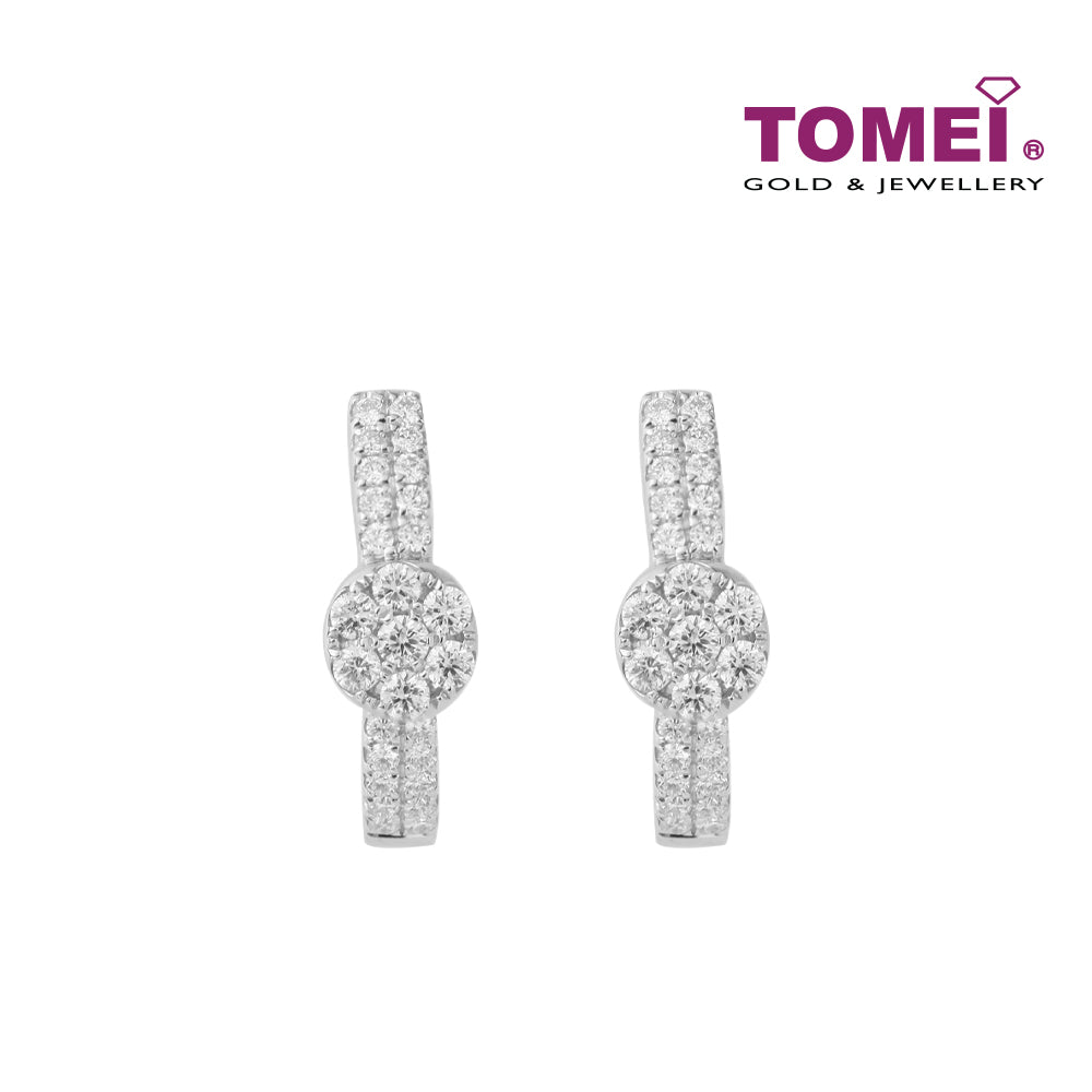 TOMEI Clarissa Earrings, White Gold 750 (E1519)