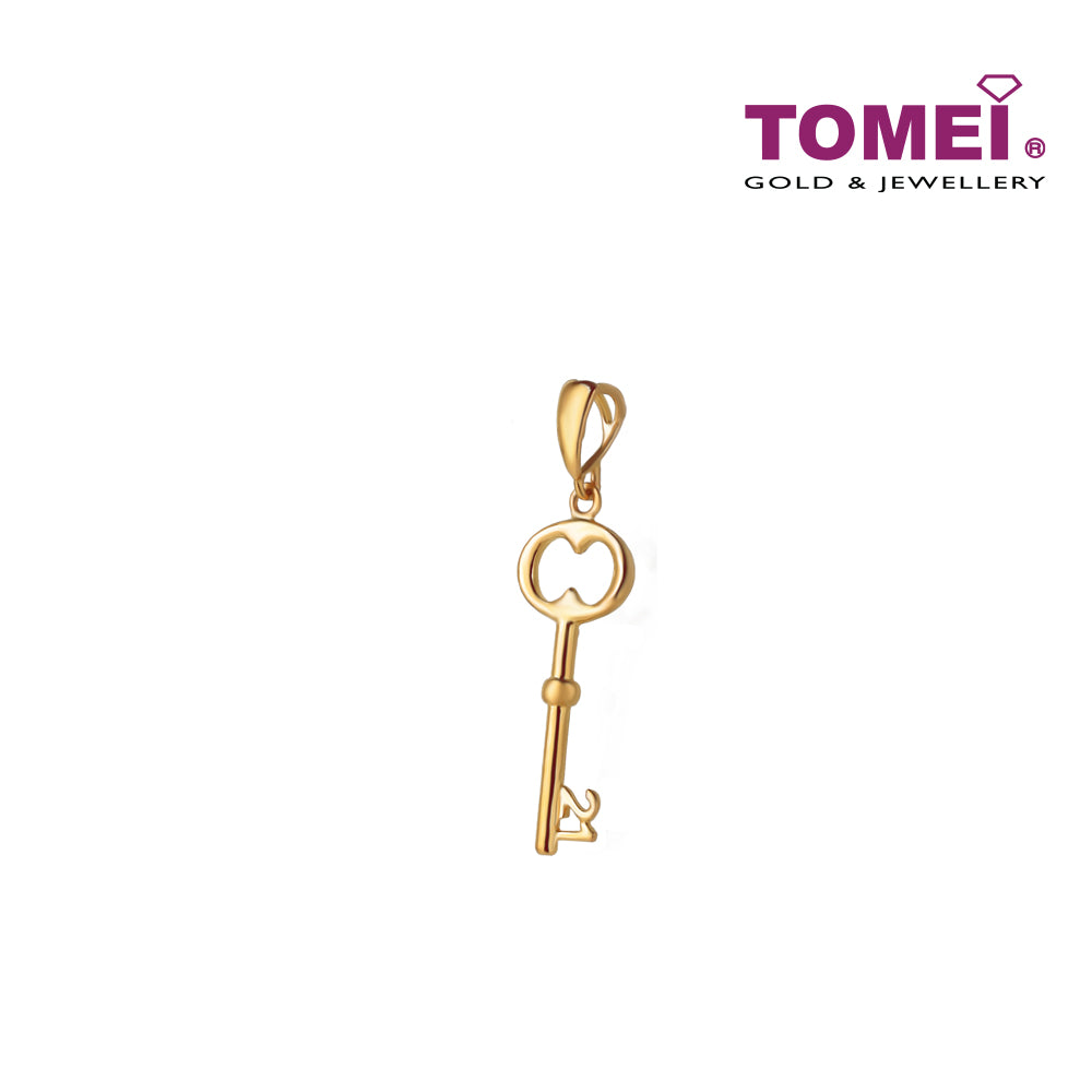 TOMEI Key with Timeless Vibes Pendant, Yellow Gold 916