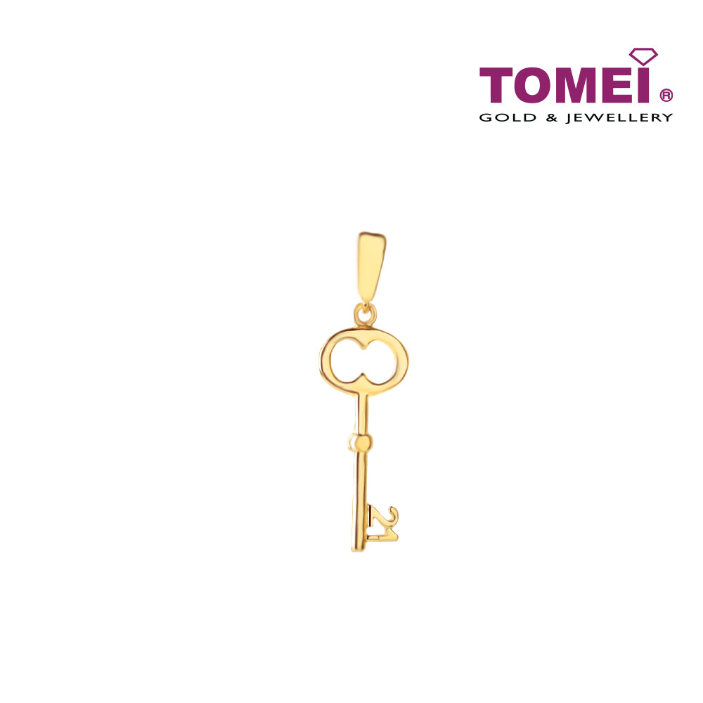 TOMEI Key with Timeless Vibes Pendant, Yellow Gold 916