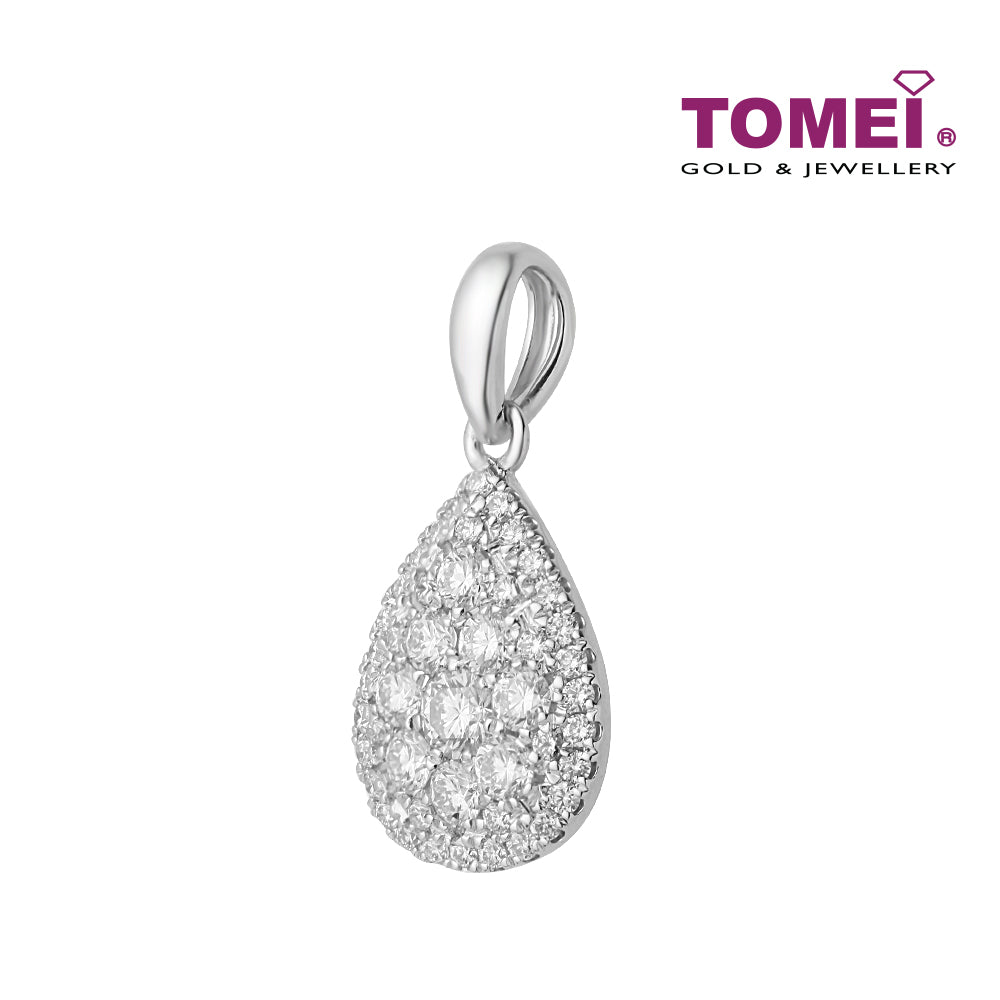 TOMEI Diamond Pendant, White Gold 750 (P5888)