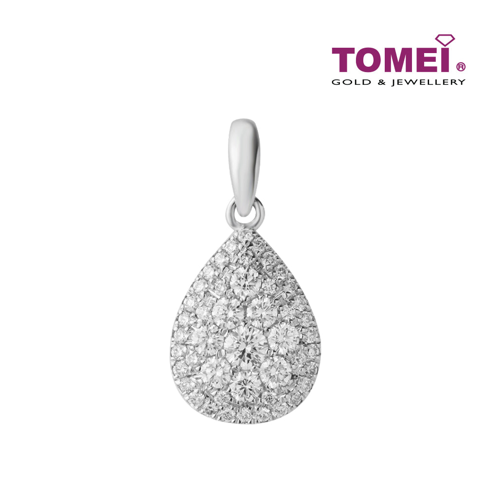 TOMEI Diamond Pendant, White Gold 750 (P5888)