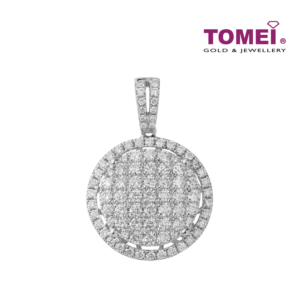 TOMEI Diamond Pendant, White Gold 750 (P6037)