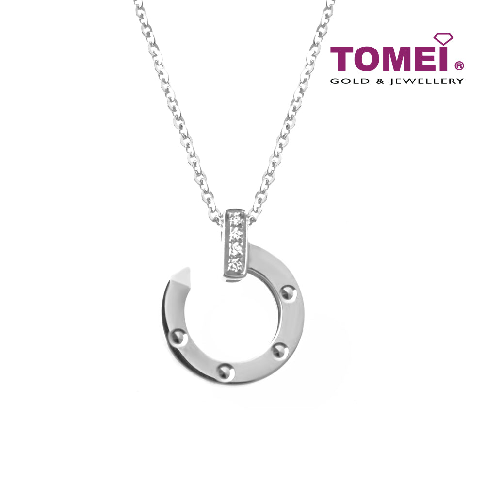 Tomei white gold necklace Clearance