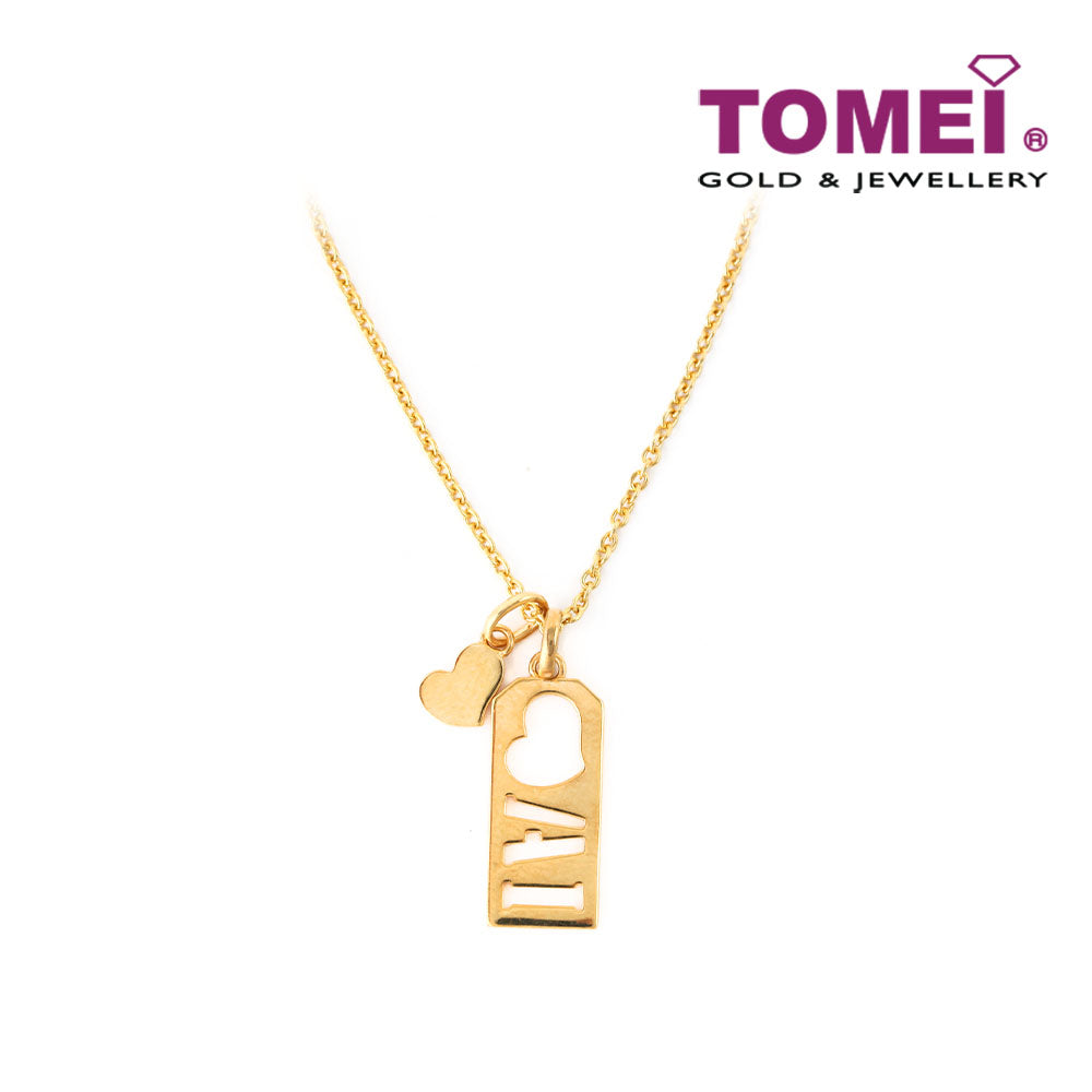 TOMEI My Only Love Pendant, Yellow Gold 916