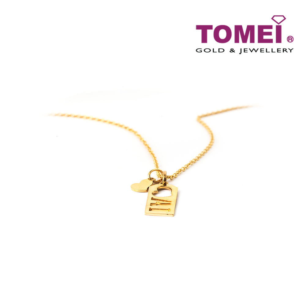 TOMEI My Only Love Pendant, Yellow Gold 916