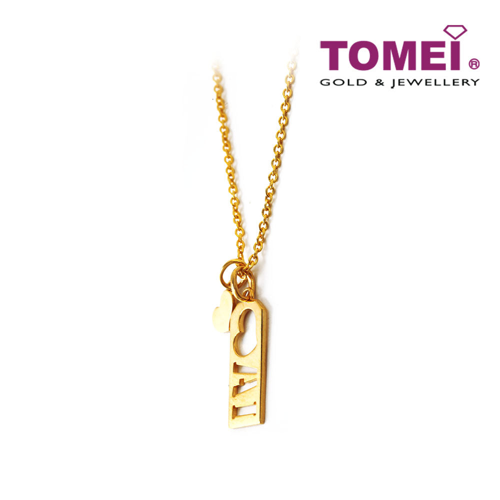 TOMEI My Only Love Pendant, Yellow Gold 916
