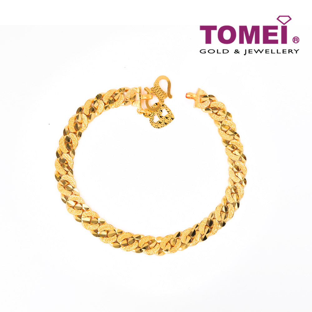 TOMEI Bracelet, Yellow Gold 916 (9M-ZSDK15-XR)