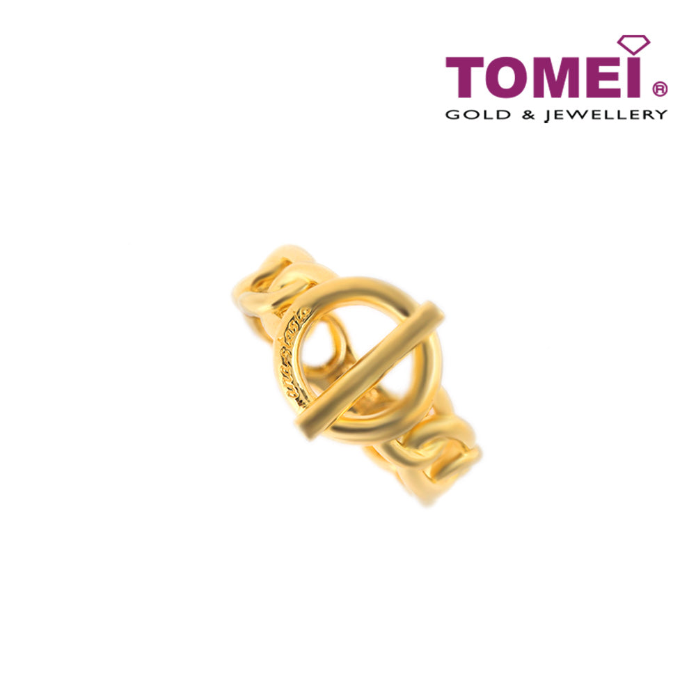 TOMEI Anastasia Ring with Vogue Sensations, Yellow Gold 916