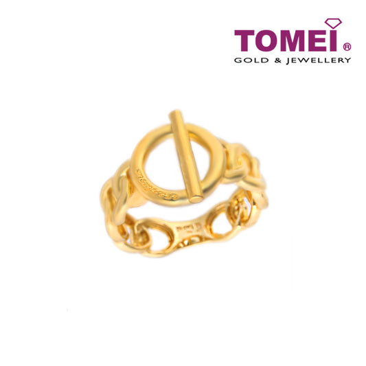 TOMEI Anastasia Ring with Vogue Sensations, Yellow Gold 916