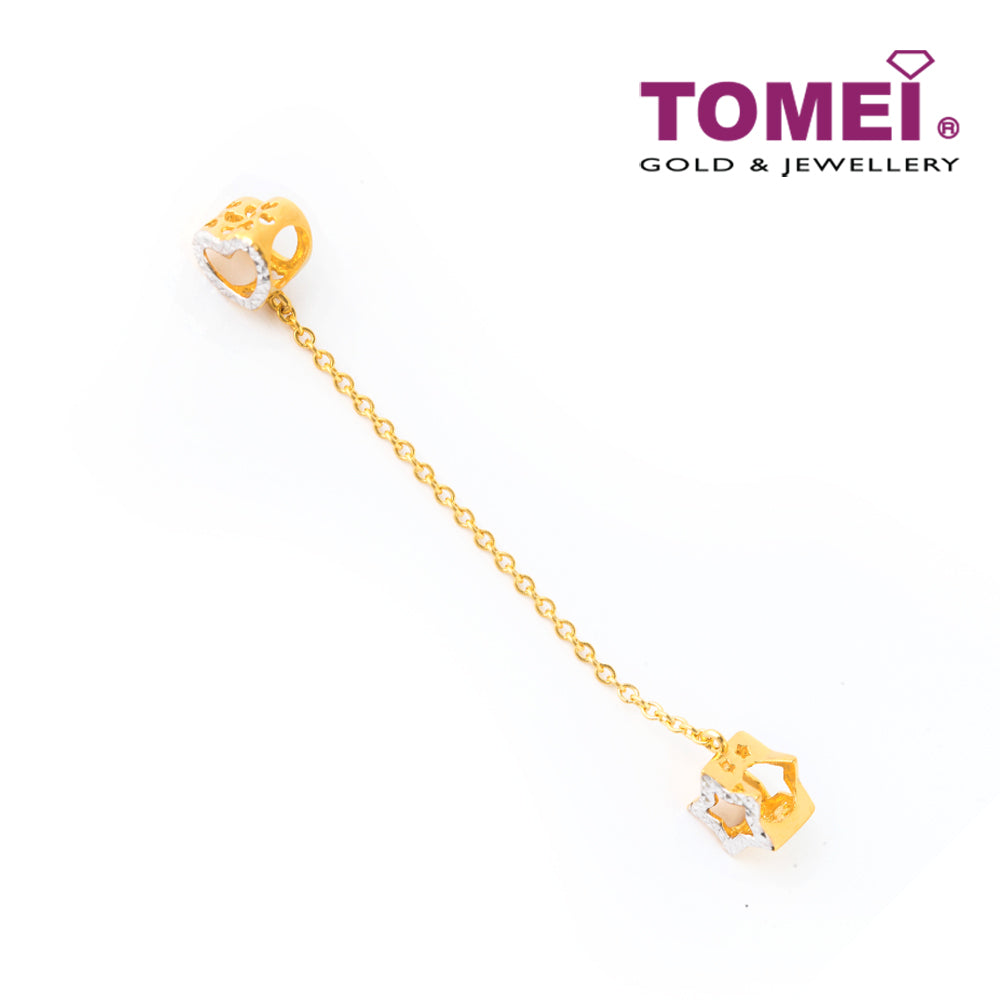 TOMEI Star of My Love Charm, Yellow Gold 916