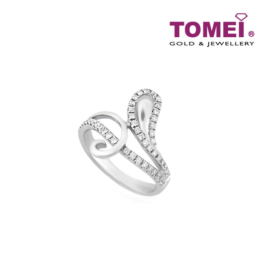 TOMEI Pizzazz in Glittering Splendour Ring, Diamond White Gold 375 (R3291)