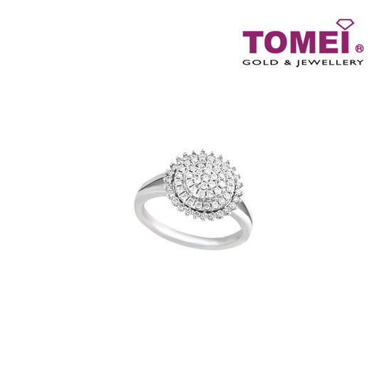 TOMEI Ring, Diamond White Gold 750