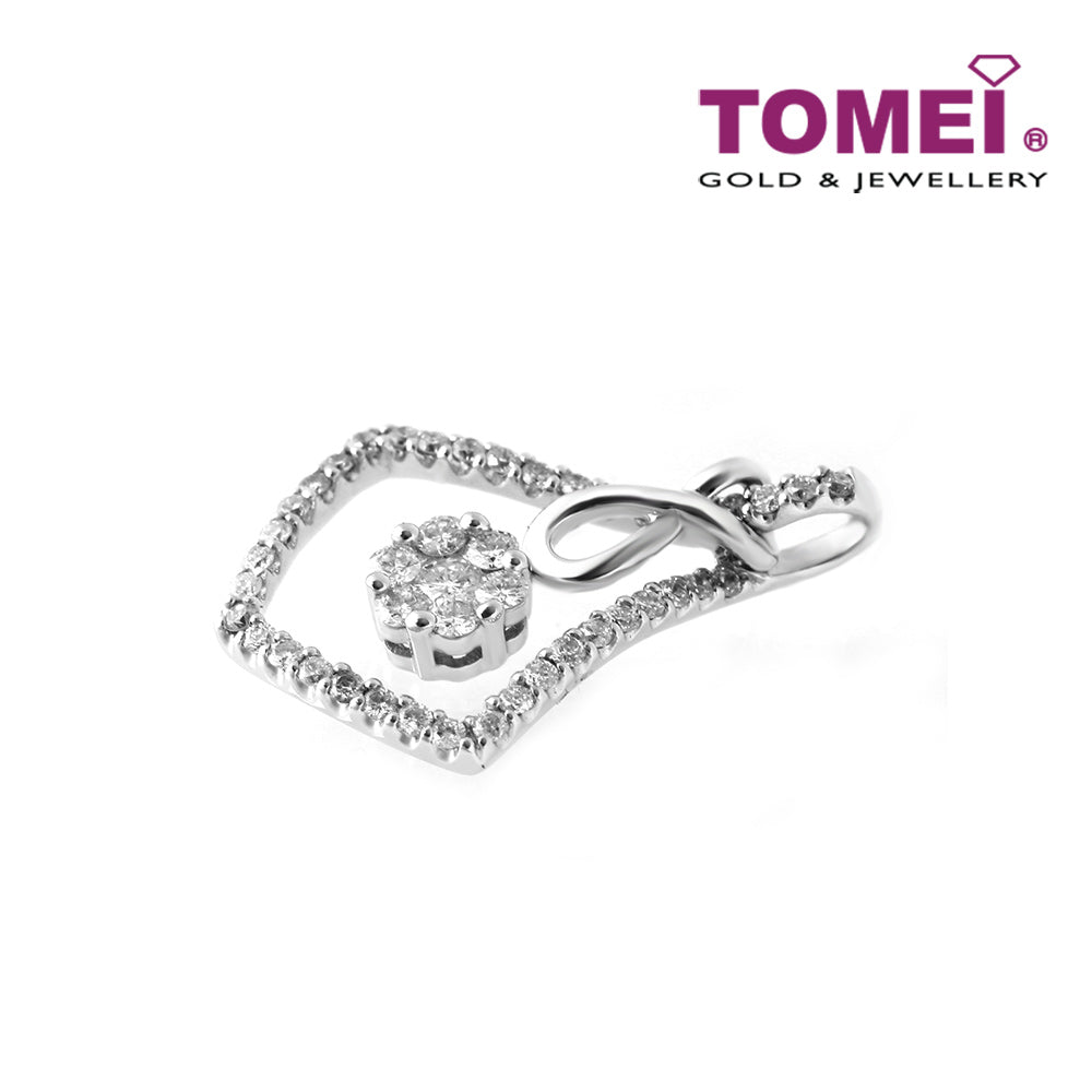 TOMEI Marquetry of Majestic Spellbound Pendant, Diamond White Gold 750 (DP44707-142736)