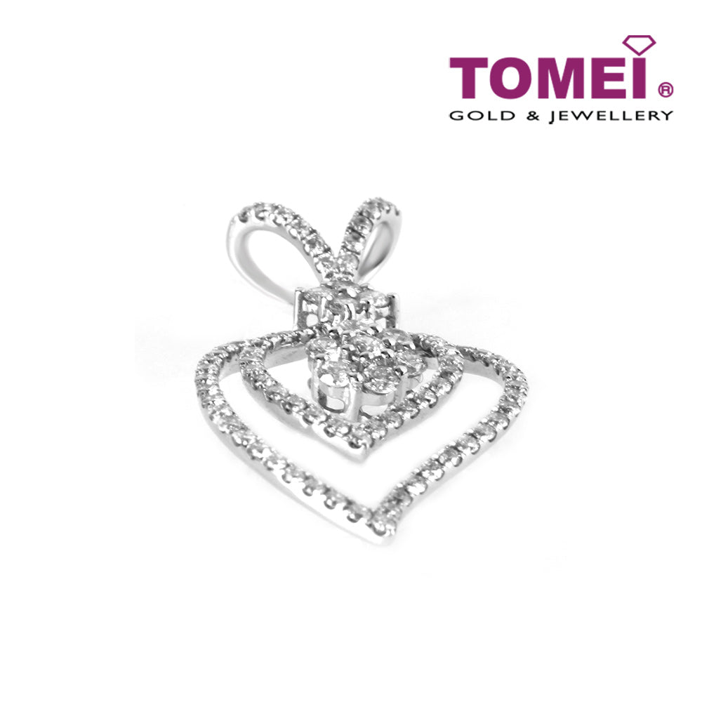 TOMEI Pendant, Diamond White Gold 750 (P3407)