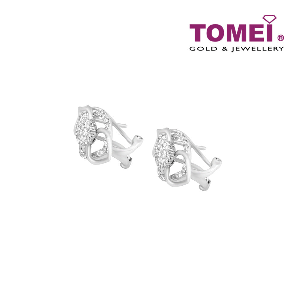 TOMEI Earrings, Diamond White Gold 750 (STE2858)