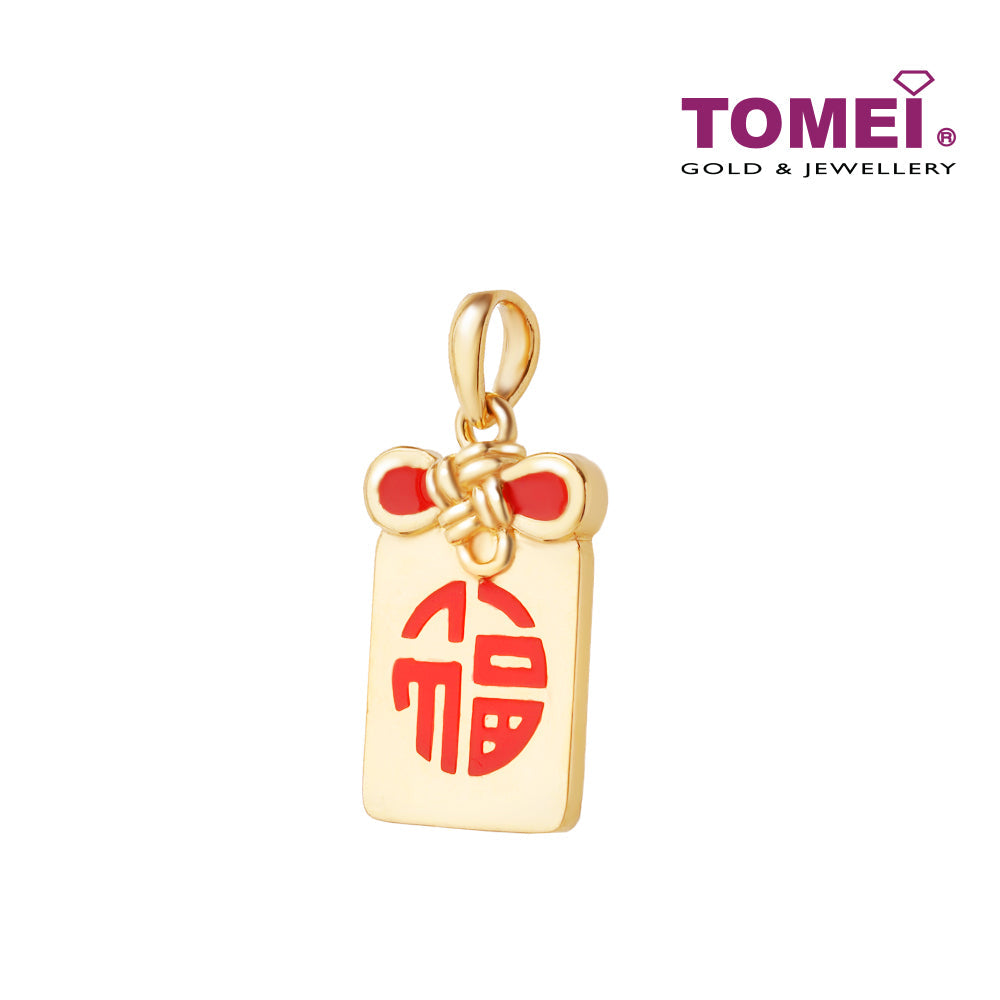 TOMEI Fu Pendant, Yellow Gold 916