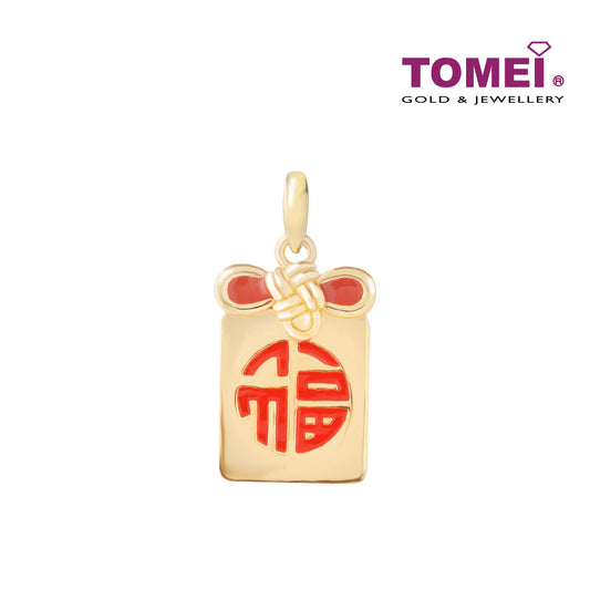 TOMEI Fu Pendant, Yellow Gold 916