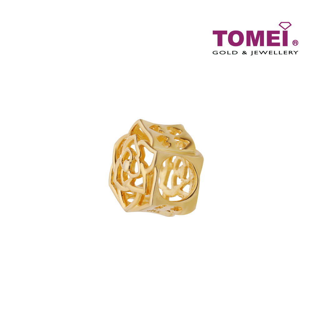 TOMEI Rose Charm, Yellow Gold 916 (TM-YG0902P-1C)