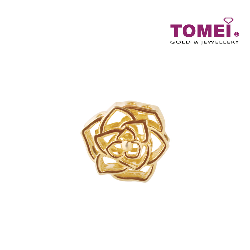 TOMEI Rose Charm, Yellow Gold 916 (TM-YG0902P-1C)