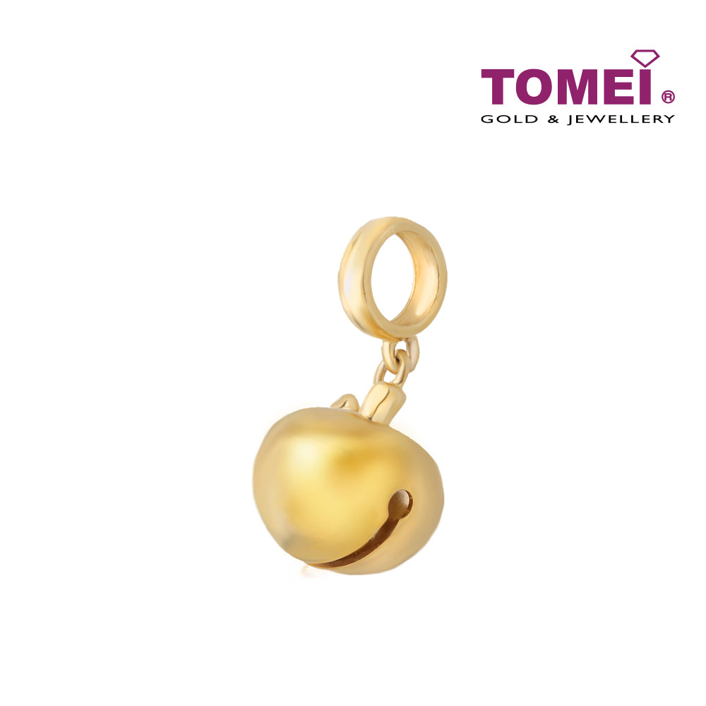TOMEI Apple Bell Charm, Yellow Gold 916