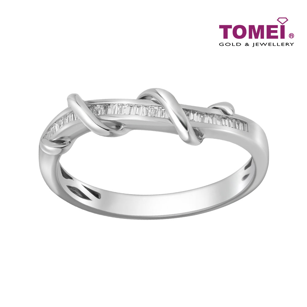 TOMEI Ring In The Season Collection, White Gold 585
