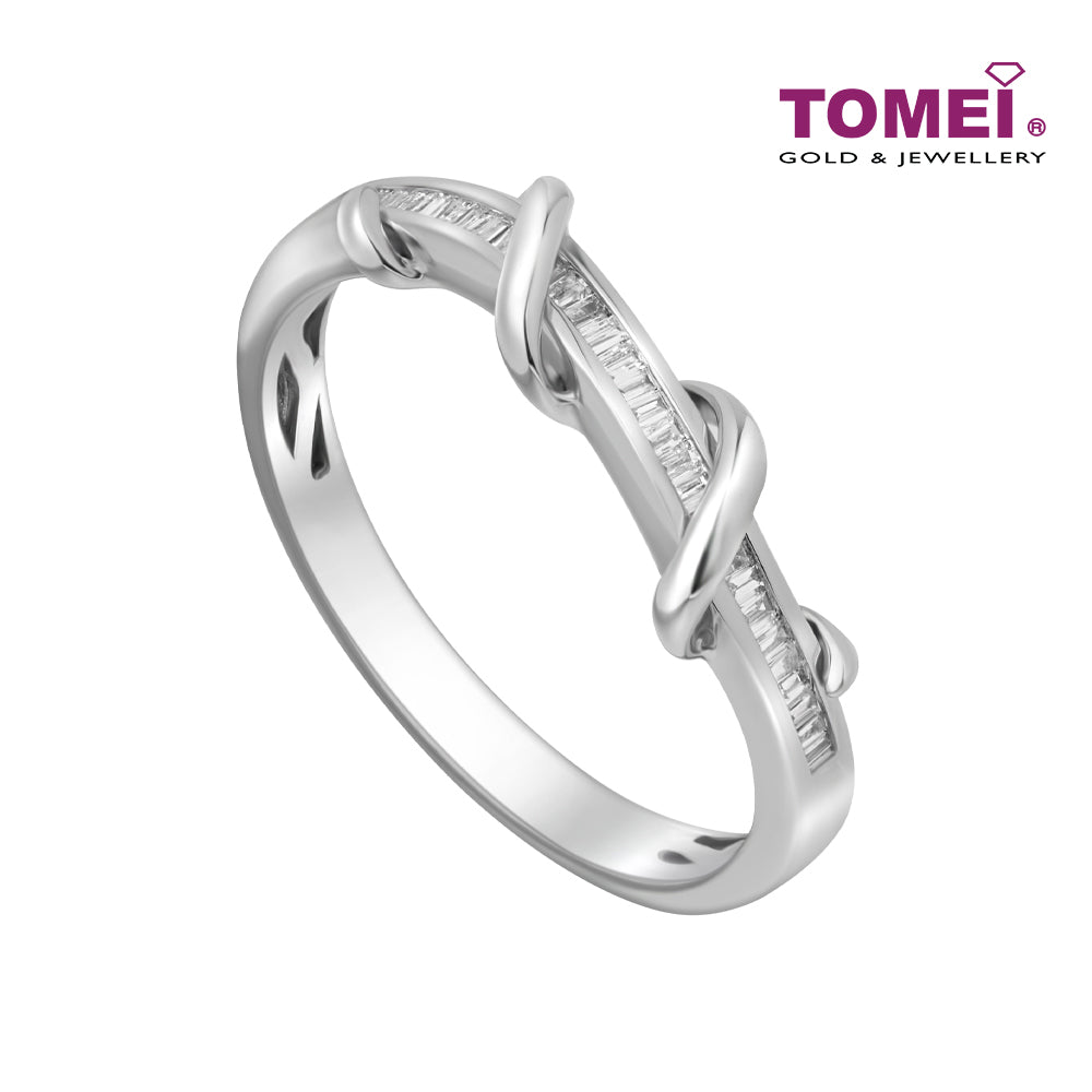 TOMEI Ring In The Season Collection, White Gold 585