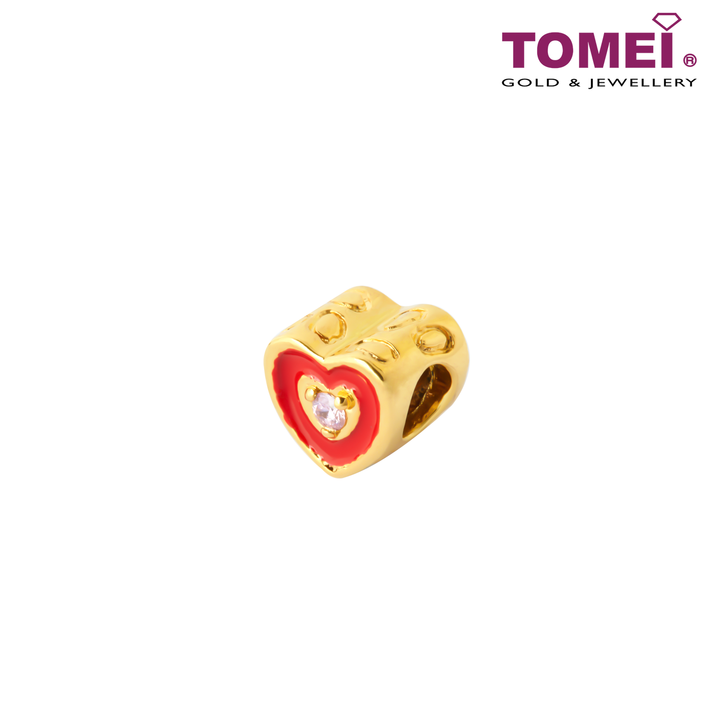 TOMEI Stolen Heart Charm | Tomei Yellow Gold 916 (22K)