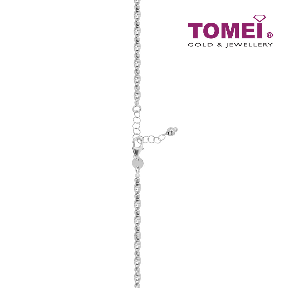 TOMEI Italia Beads Bracelet, White Gold 585
