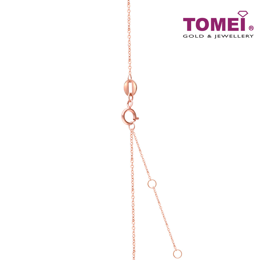 TOMEI Rouge Collection, Mini Heart Necklace Rose Gold 750