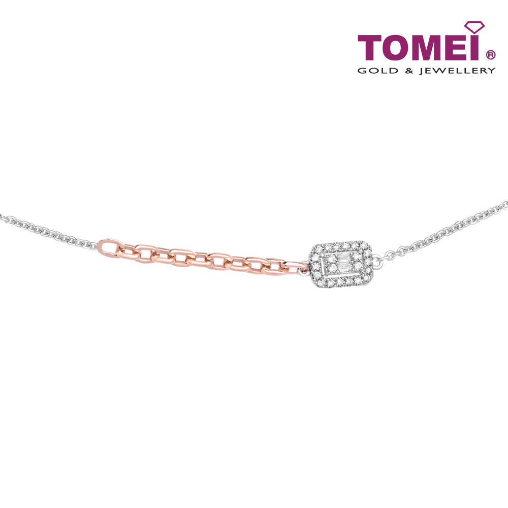 TOMEI Love Is Beautiful Collection Diamond Bracelet, White? Gold 585