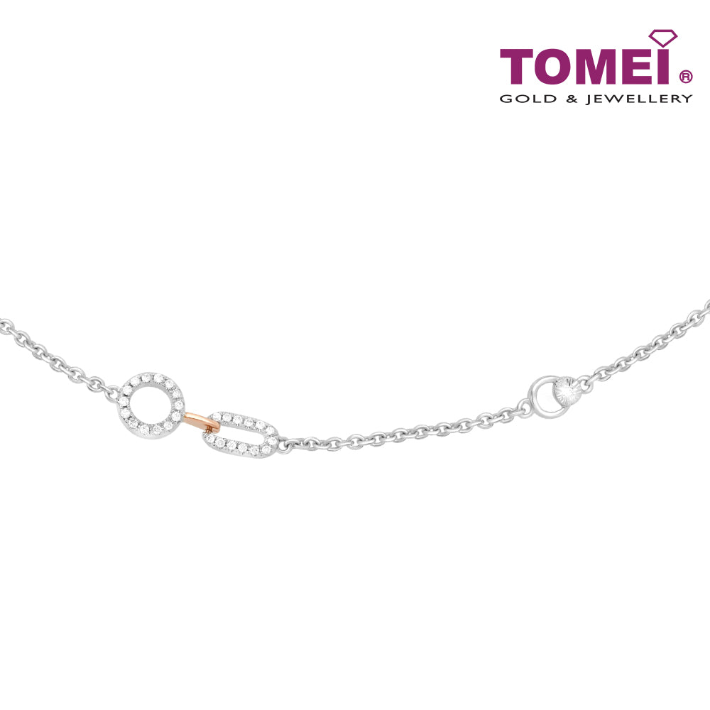 TOMEI Love Is Beautiful Collection Diamond Bracelet, White? Gold 585