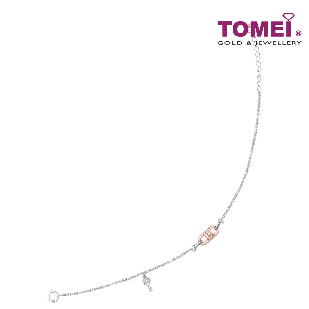 TOMEI Love Is Beautiful Collection Diamond Bracelet, White? Gold 585