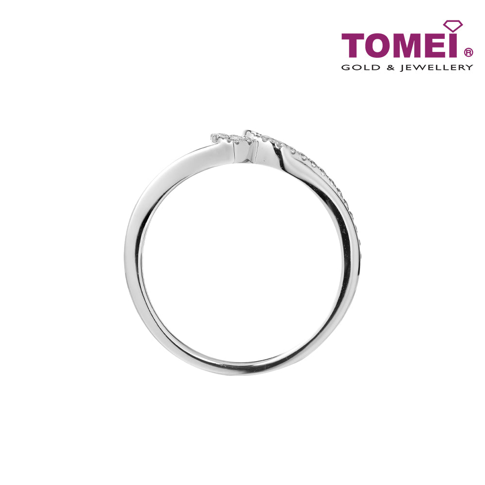 TOMEI Love Is Beautiful Collection Diamond RIng, White Gold 585