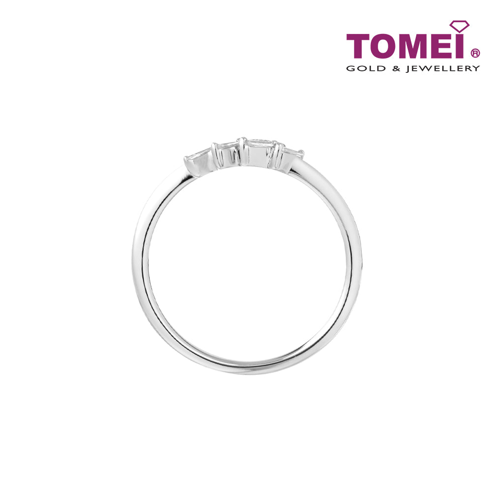 TOMEI Love Is Beautiful Collection Diamond RIng, White Gold 585